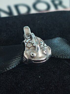 Authentic Retired Pandora Happy Fish Charm 790392 Sterling Silver